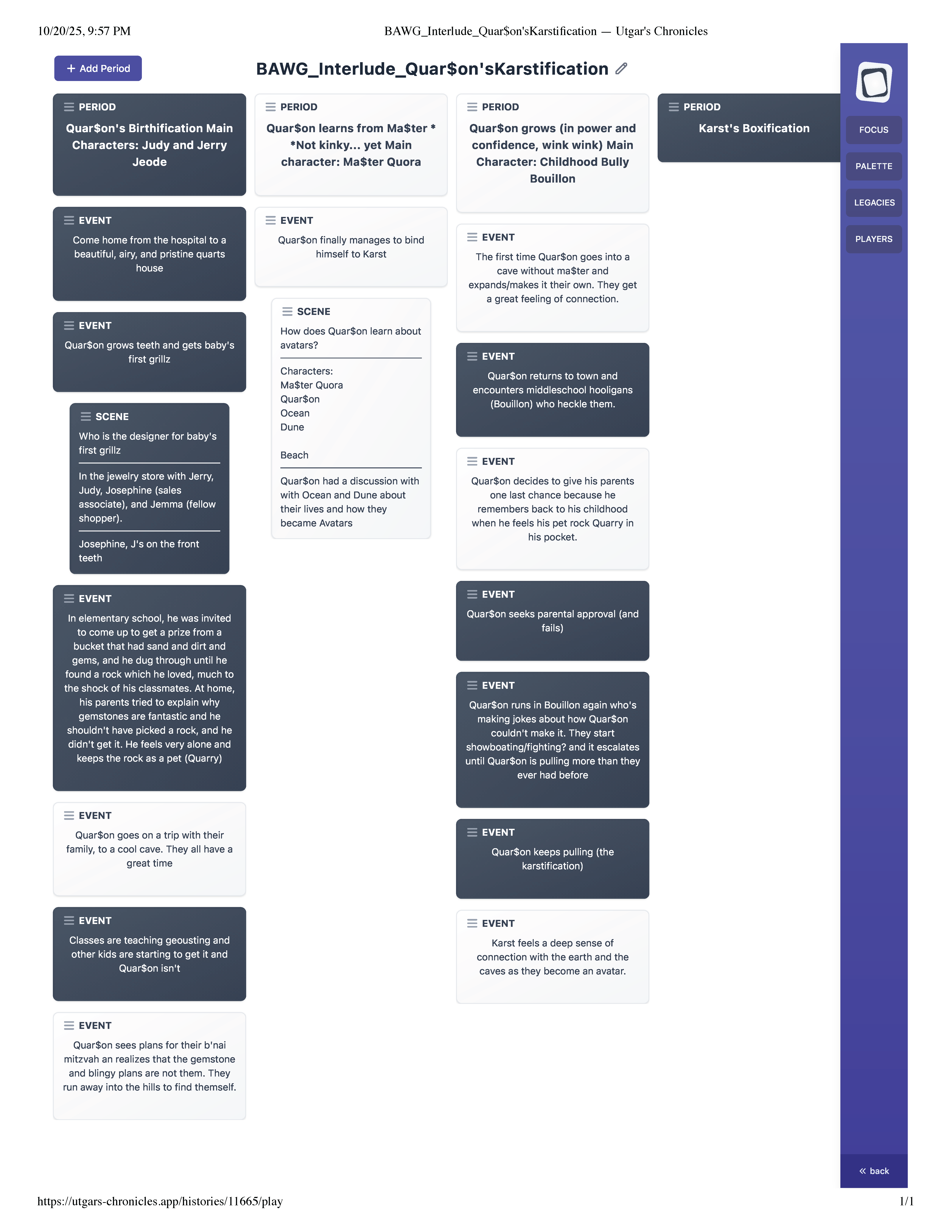 Quar$on's Karstification